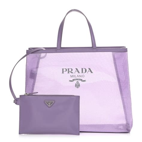 paillettes prada|PRADA Mesh Paillettes Spazzolato Logo Shopping Tote.